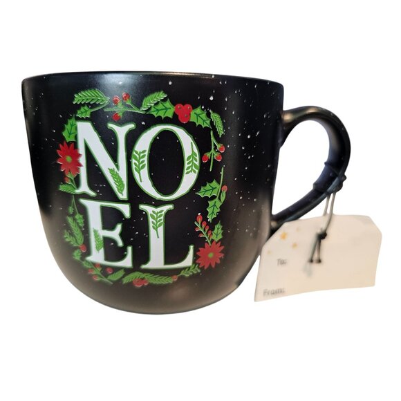 Better Living Noel Mug Christmas Themed Black Speckled Be Merry NEW See Descript - Picture 3 of 8